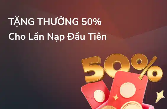 tặng thưởng 50%